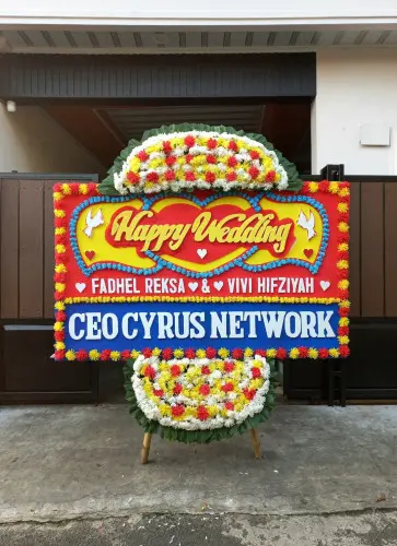 Papan Bunga Pernikahan gemah