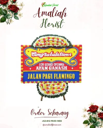 Bunga Papan Congratulation gemah